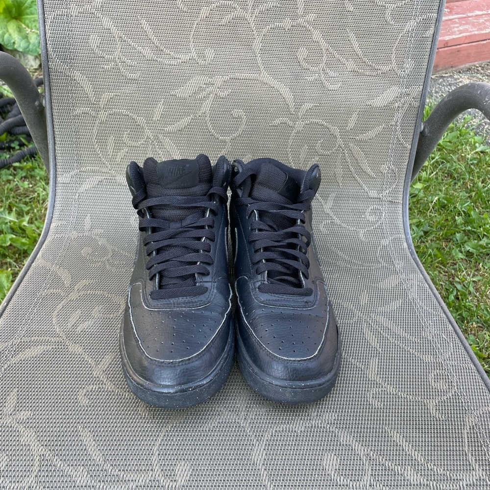 Nike Black Court Vision Sneakers with Chunky Sole